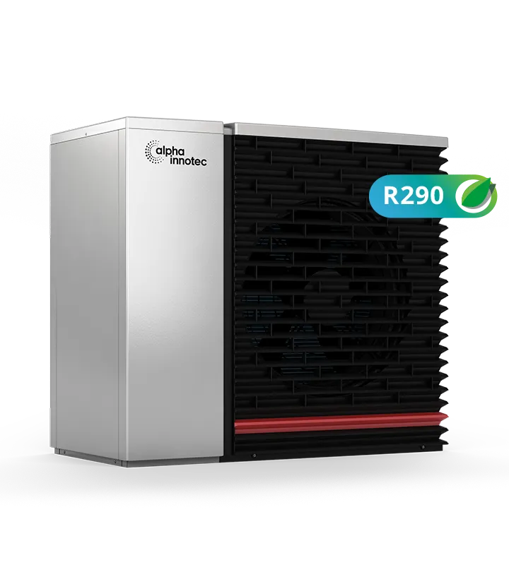 Alpha Innotec Luft-Wasser-Wärmepumpe mit R290-Kältemittel